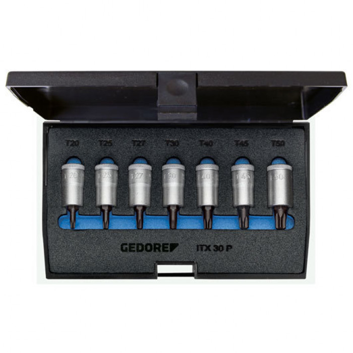 Набор торцевых головок с отверточными вставками 3/8" TORX T20-50 GEDORE 1509926 Набор торцевых головок с отверточными вставками 3/8" TORX T20-50 GEDORE 1509926