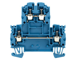 1041680000 Клемма двухярусная WDK 2.5N BL (100шт) Weidmueller